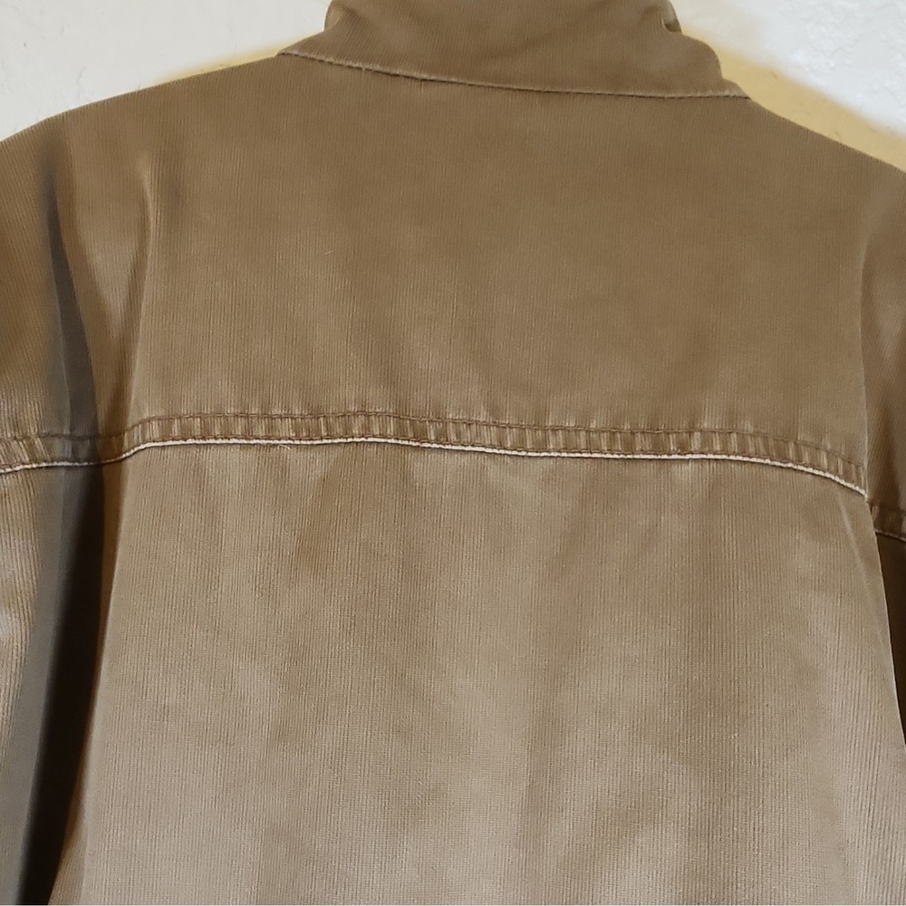 VTG Aéropostale Men's Insulated Brown Canvas‎ Quilted Fleece lined Jacket Sz XL - Picture 9 of 11
